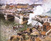 Camille Pissarro Rainy Rouen Sweden oil painting artist